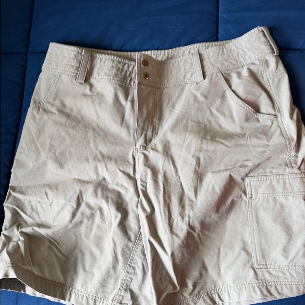 Eddie Bauer Women's Cargo Shorts in Beige